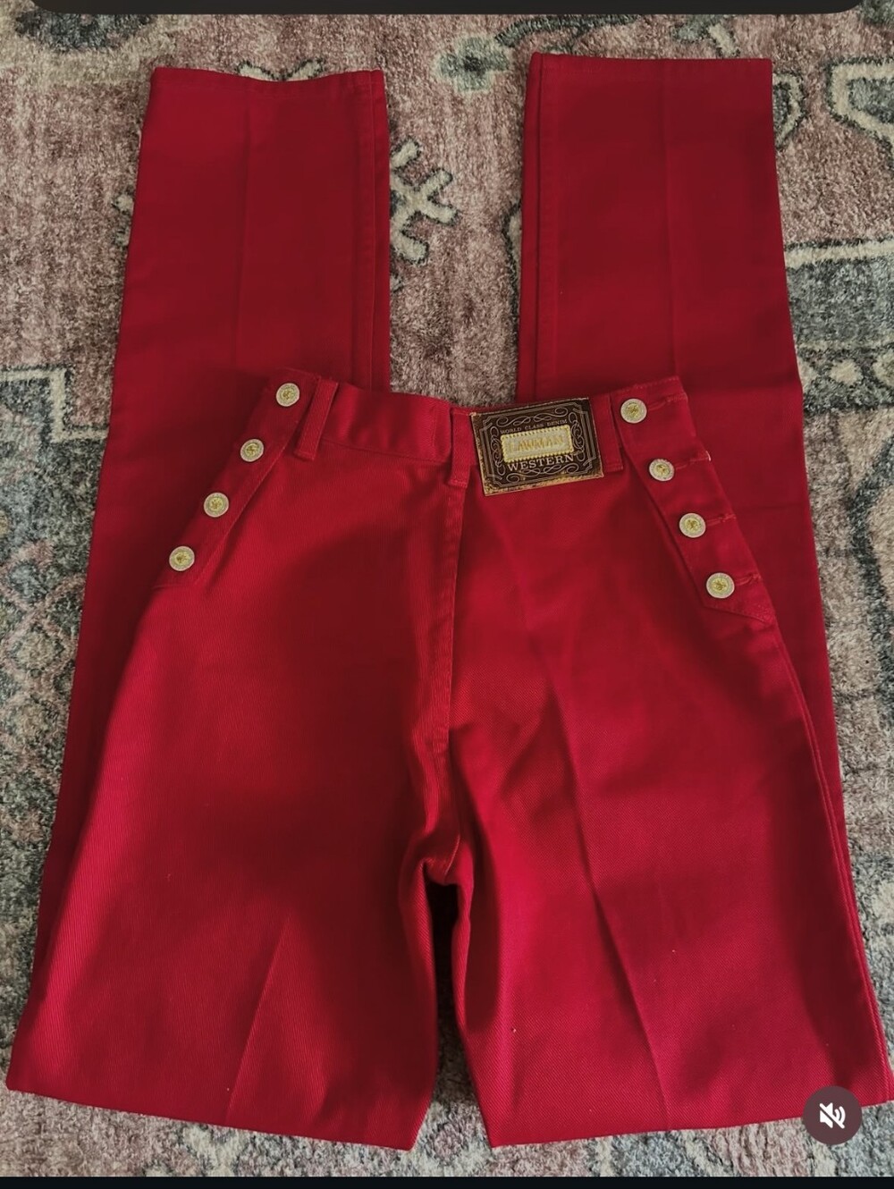 Lawman Red Denim Jeans NWT